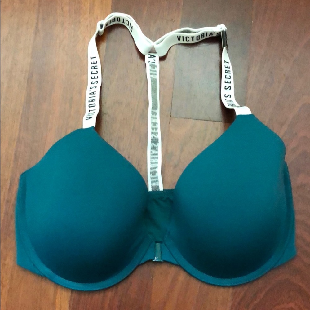 NWT Teal T-Shirt Lightly Lined Demi Bra 32DD